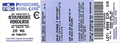 Image Of 20 mg Package Label (Package Label For 20mg Tablets)